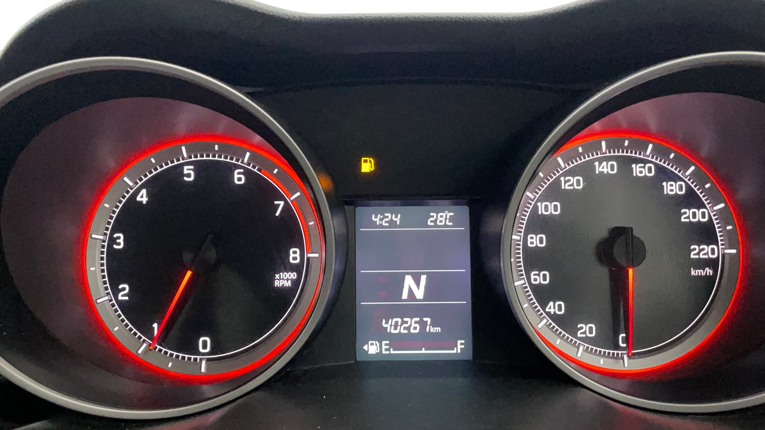 Used 2022 Maruti Suzuki Swift VXi AMT Petrol Automatic interior CLUSTERMETER VIEW