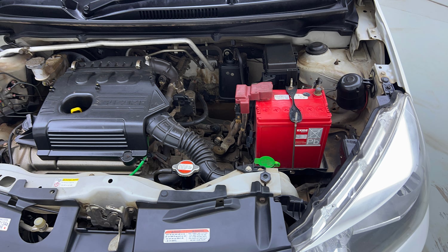 Used 2014 Maruti Suzuki Celerio VXi Petrol Manual engine ENGINE LEFT SIDE VIEW