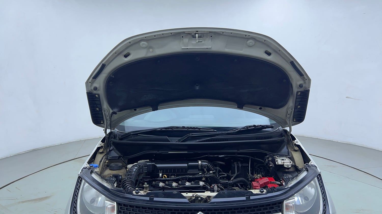 Used 2018 Maruti Suzuki Ignis Delta 1.2 AMT Petrol Automatic engine ENGINE & BONNET OPEN FRONT VIEW