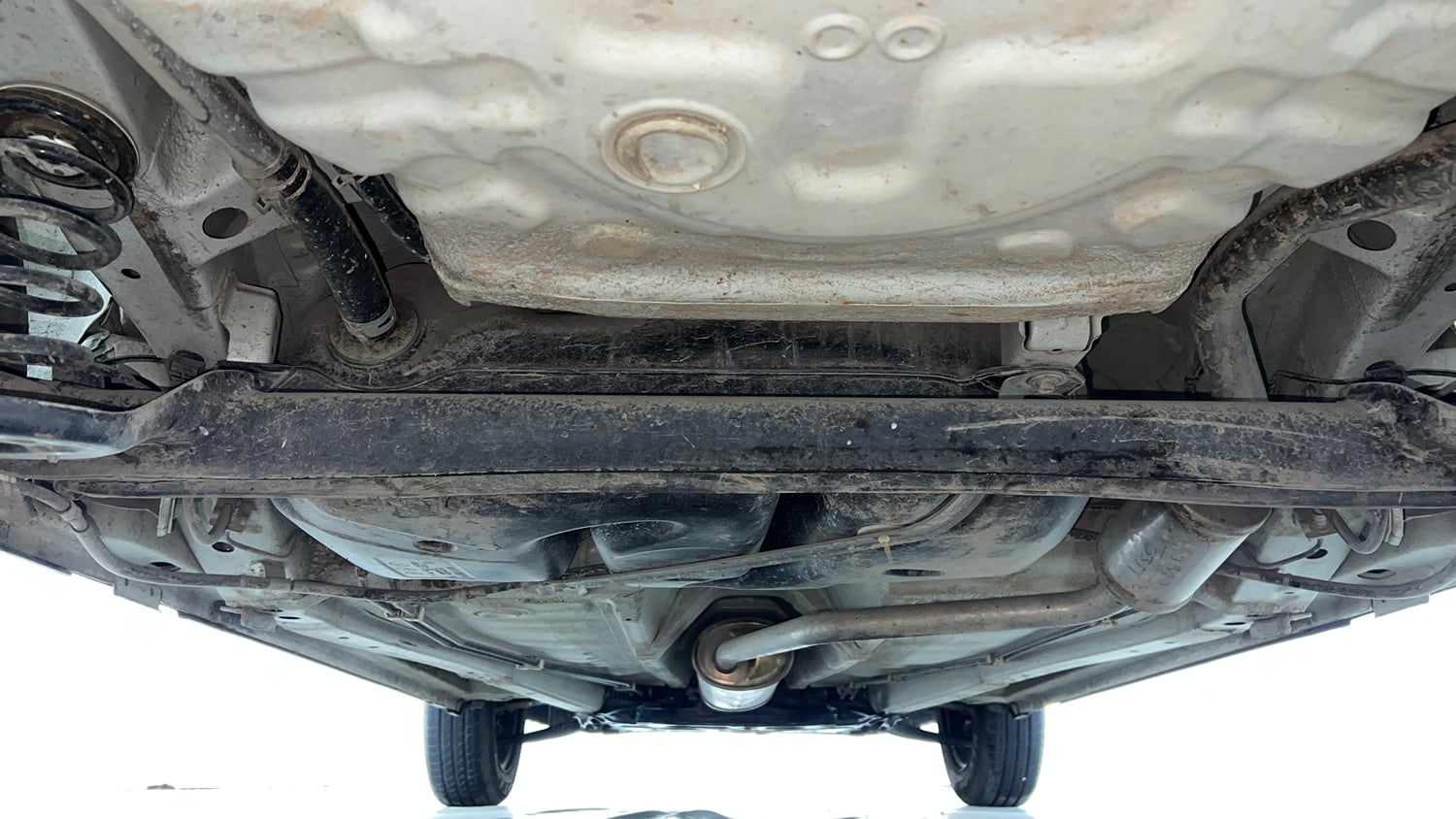 Used 2023 Maruti Suzuki S-Presso VXi Plus (O) AMT Petrol Automatic extra REAR UNDERBODY VIEW (TAKEN FROM REAR)