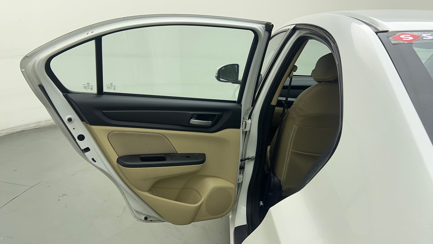 Used 2019 Honda Amaze 1.2 VX CVT Petrol Petrol Automatic interior LEFT REAR DOOR OPEN VIEW