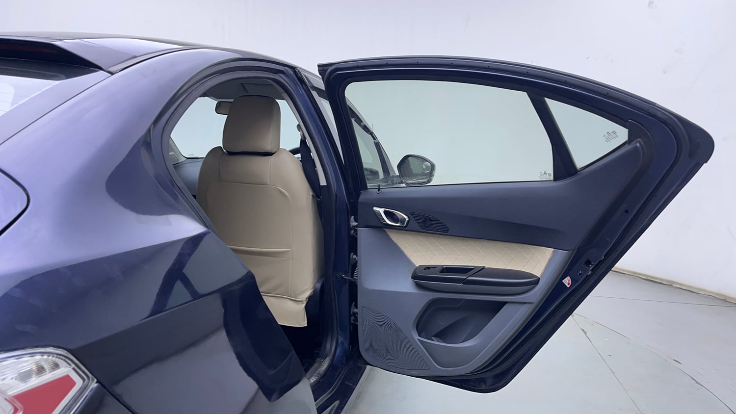 Used 2019 Tata Tigor Revotron XZA Petrol Automatic interior RIGHT REAR DOOR OPEN VIEW