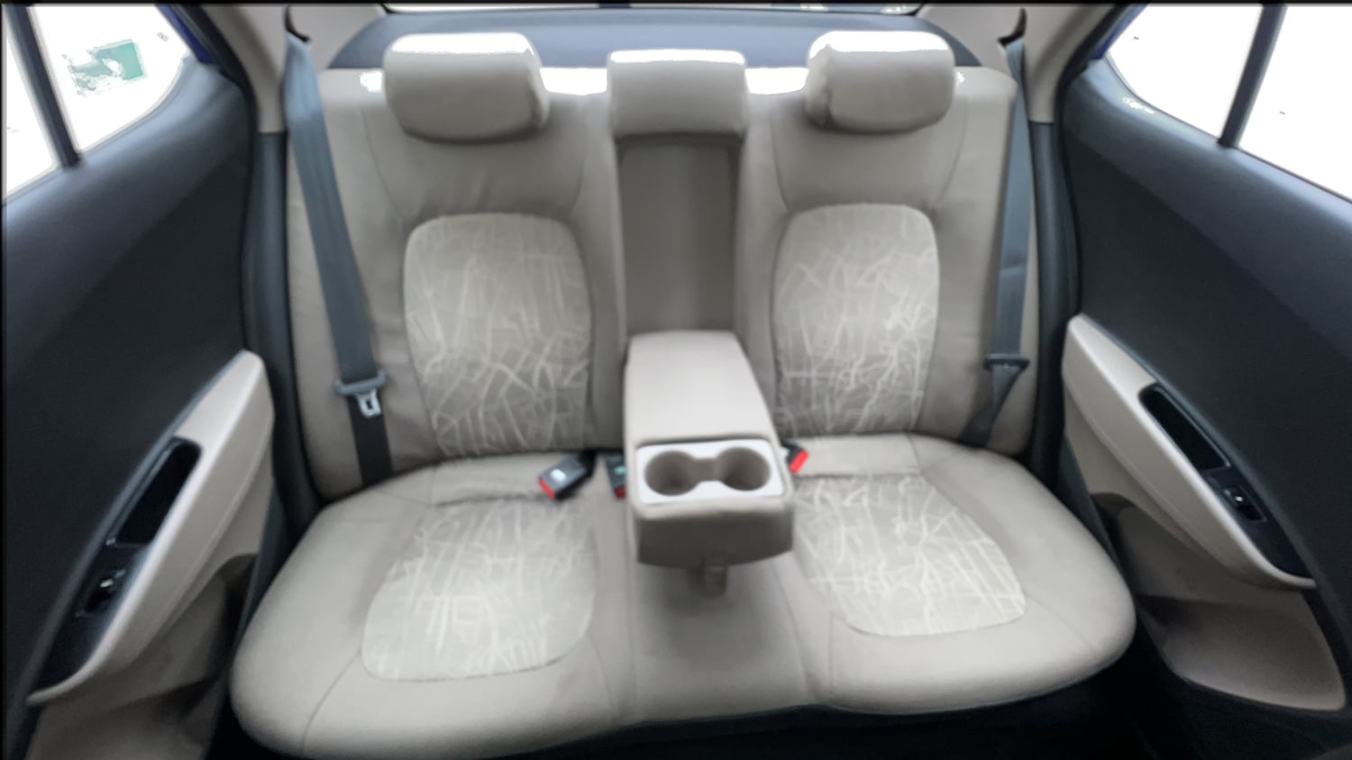 Used 2015 Hyundai Xcent S 1.2 (O) Petrol Manual interior REAR SEAT CONDITION VIEW