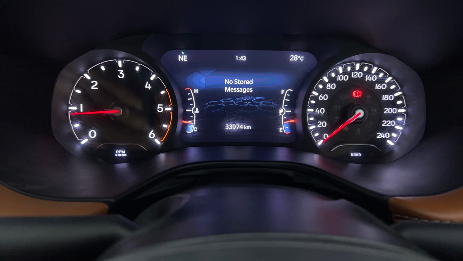 Used 2023 Jeep Compass Limited (O) 2.0 Diesel Diesel Manual interior CLUSTERMETER VIEW