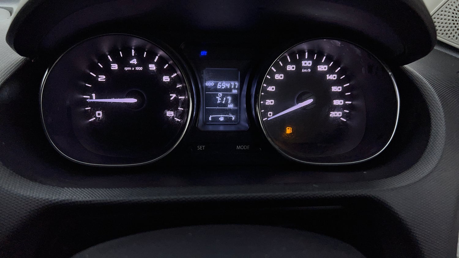 Used 2019 Tata Tigor Revotron XZ+ Petrol Manual interior CLUSTERMETER VIEW