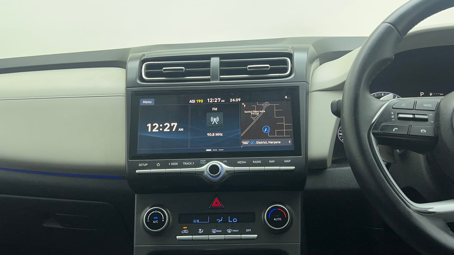 Used 2020 Hyundai Creta SX 1.5 Petrol IVT Petrol Automatic interior MUSIC SYSTEM & AC CONTROL VIEW