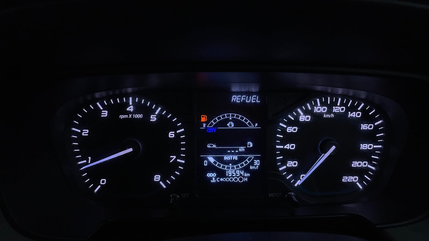 Used 2023 Tata Punch Adventure MT Petrol Manual interior CLUSTERMETER VIEW
