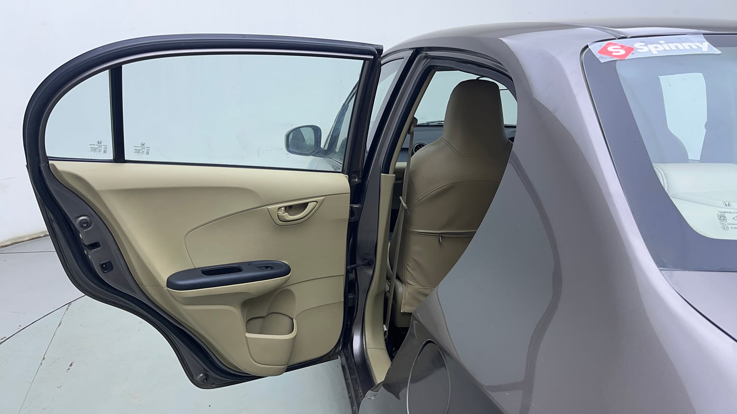 Used 2014 Honda Amaze 1.2 S i-VTEC Petrol Manual interior LEFT REAR DOOR OPEN VIEW