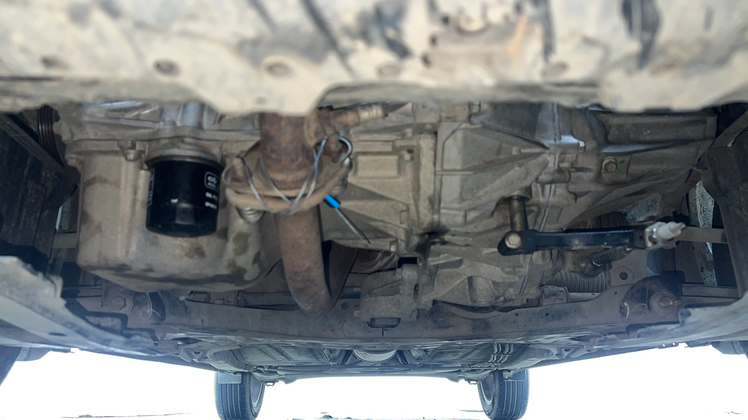 Used 2021 Maruti Suzuki Baleno Zeta Petrol Manual extra FRONT LEFT UNDERBODY VIEW