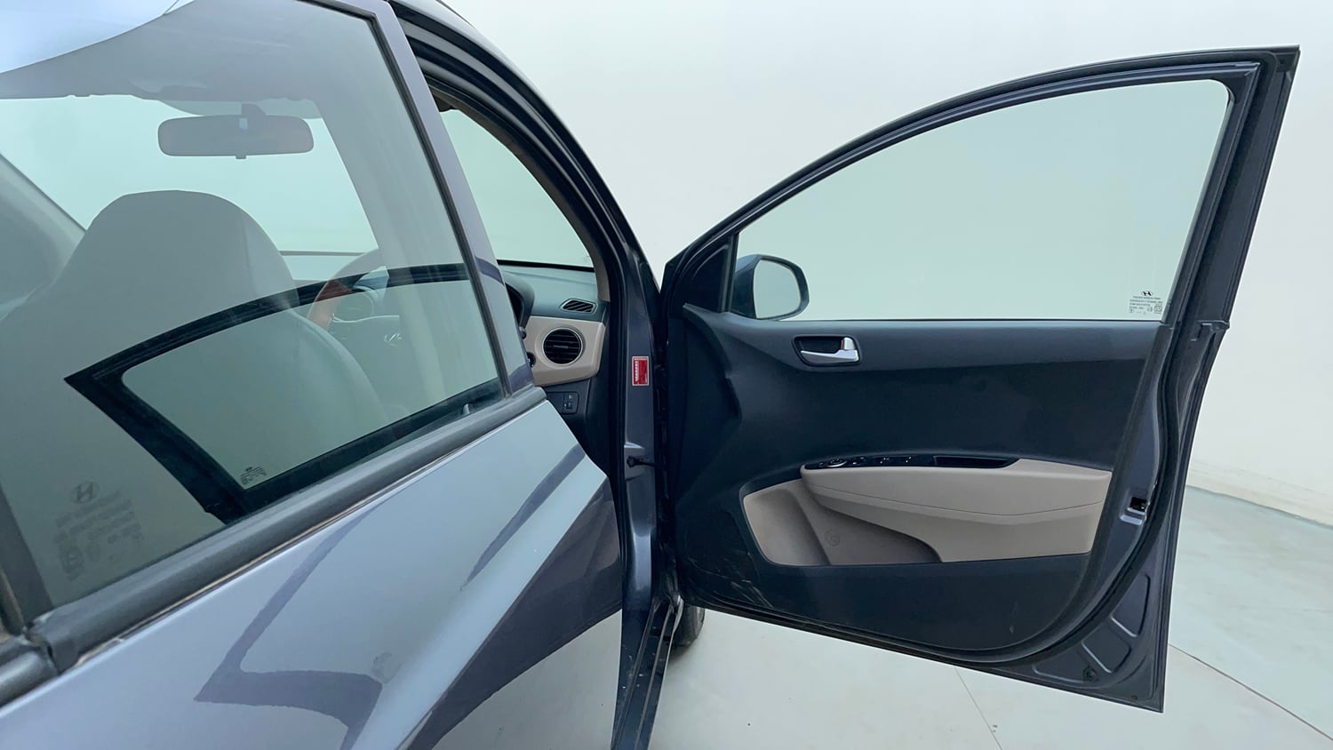 Used 2019 Hyundai Grand i10 Asta 1.2 Kappa VTVT Petrol Manual interior RIGHT FRONT DOOR OPEN VIEW