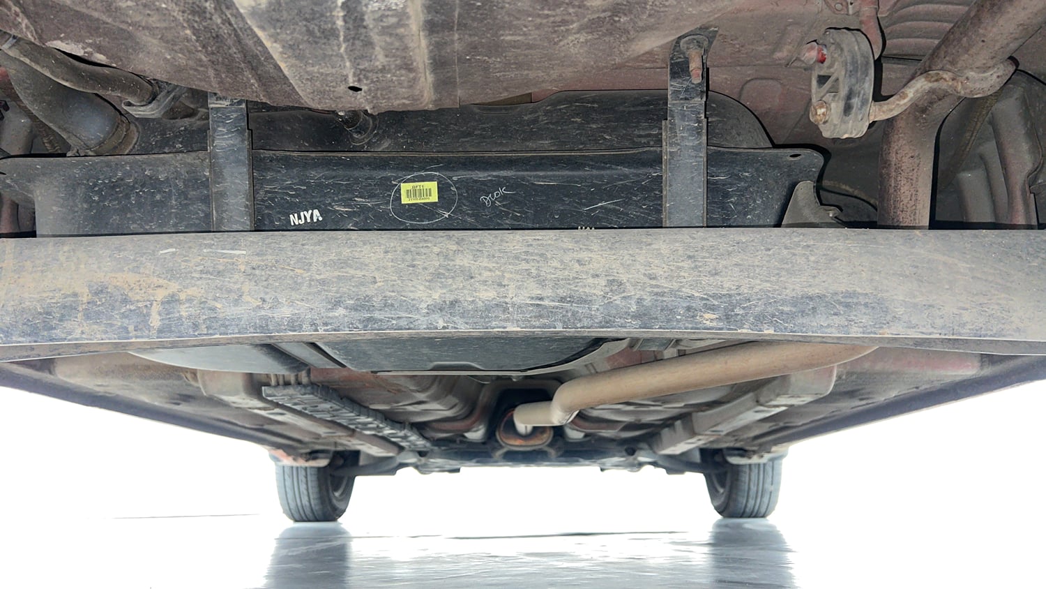 Used 2018 Hyundai Grand i10 Sportz 1.2 Kappa VTVT Petrol Manual extra REAR UNDERBODY VIEW (TAKEN FROM REAR)