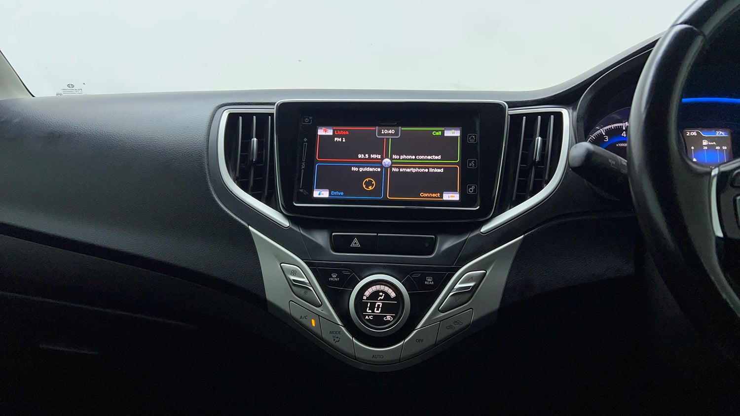 Used 2017 Maruti Suzuki Baleno RS 1.0 Petrol Manual interior MUSIC SYSTEM & AC CONTROL VIEW