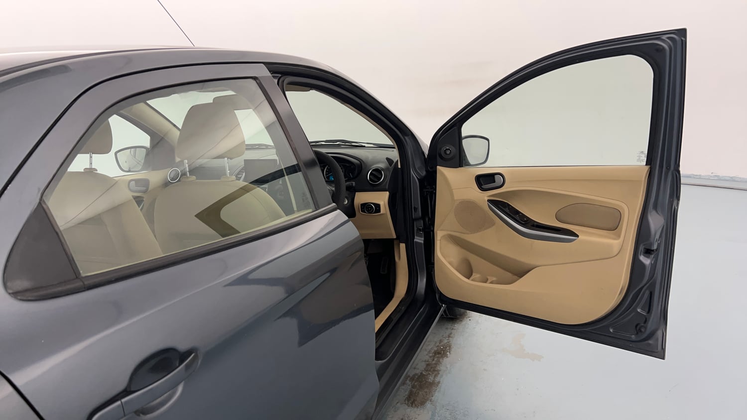 Used 2019 Ford Figo Aspire Trend Plus 1.5 TDCi Diesel Manual interior RIGHT FRONT DOOR OPEN VIEW