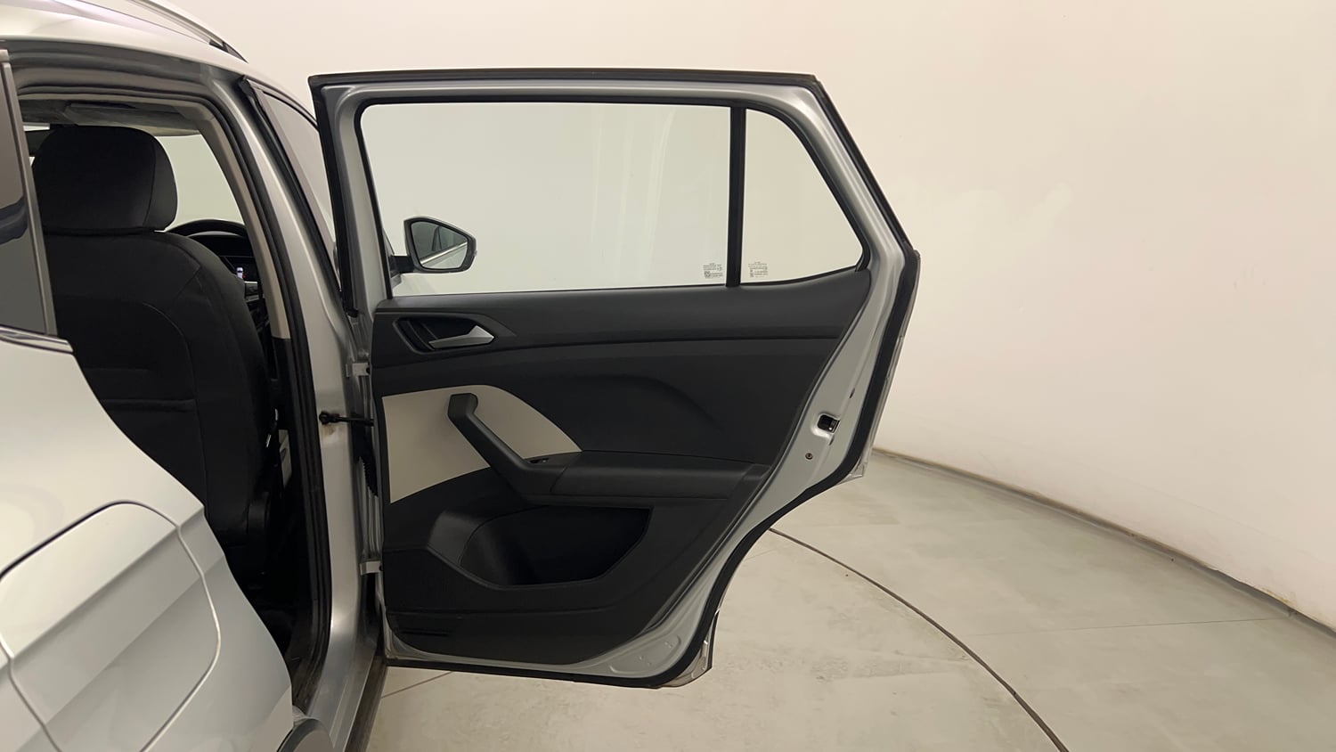 Used 2024 Volkswagen Taigun Topline 1.0 TSI AT Petrol Automatic interior RIGHT REAR DOOR OPEN VIEW