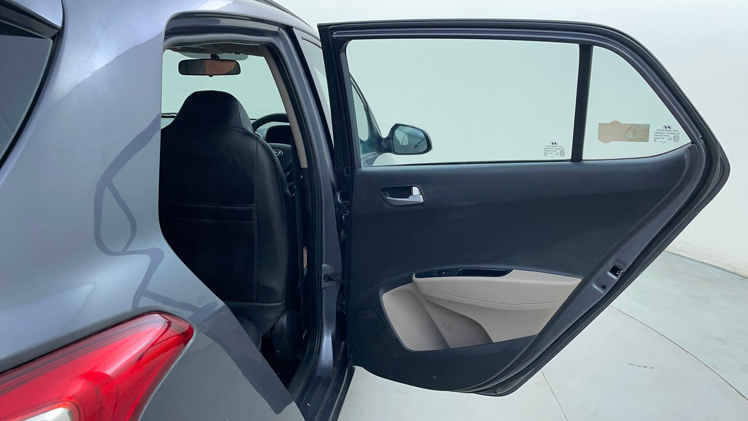 Used 2019 Hyundai Grand i10 Asta 1.2 Kappa VTVT Petrol Manual interior RIGHT REAR DOOR OPEN VIEW