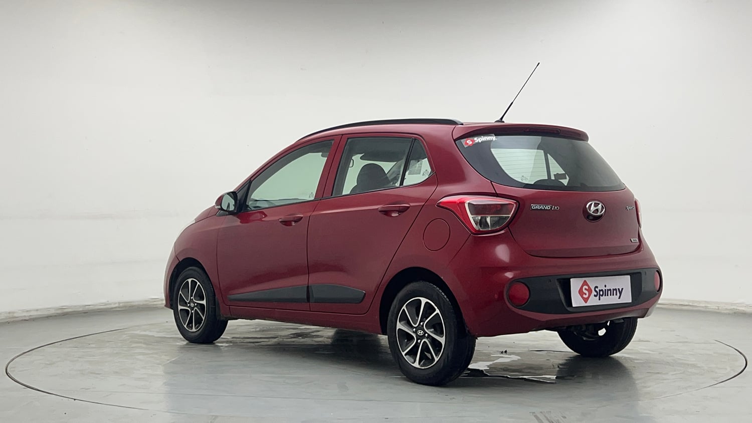 Used 2017 Hyundai Grand i10 Sportz (O) AT 1.2 Kappa VTVT Petrol Automatic exterior LEFT REAR CORNER VIEW