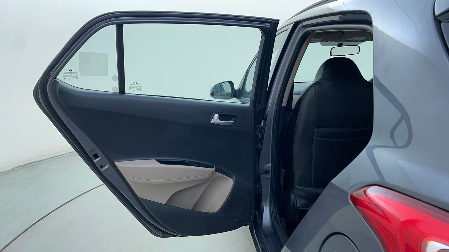 Used 2019 Hyundai Grand i10 Asta 1.2 Kappa VTVT Petrol Manual interior LEFT REAR DOOR OPEN VIEW