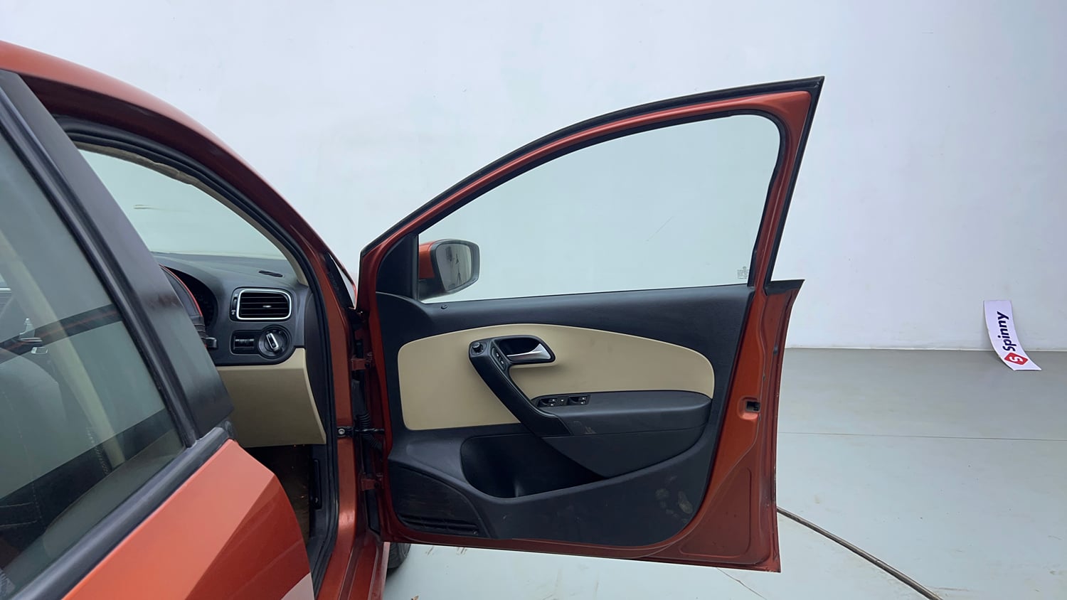 Used 2015 Volkswagen Polo Highline1.2L (P) Petrol Manual interior RIGHT FRONT DOOR OPEN VIEW