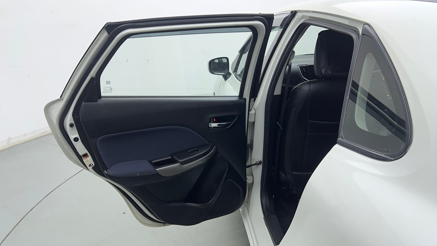 Used 2021 Maruti Suzuki Baleno Delta Petrol Manual interior LEFT REAR DOOR OPEN VIEW