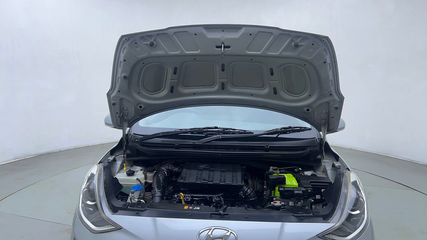 Used 2019 Hyundai Grand i10 Nios Sportz AMT 1.2 Kappa VTVT Petrol Automatic engine ENGINE & BONNET OPEN FRONT VIEW