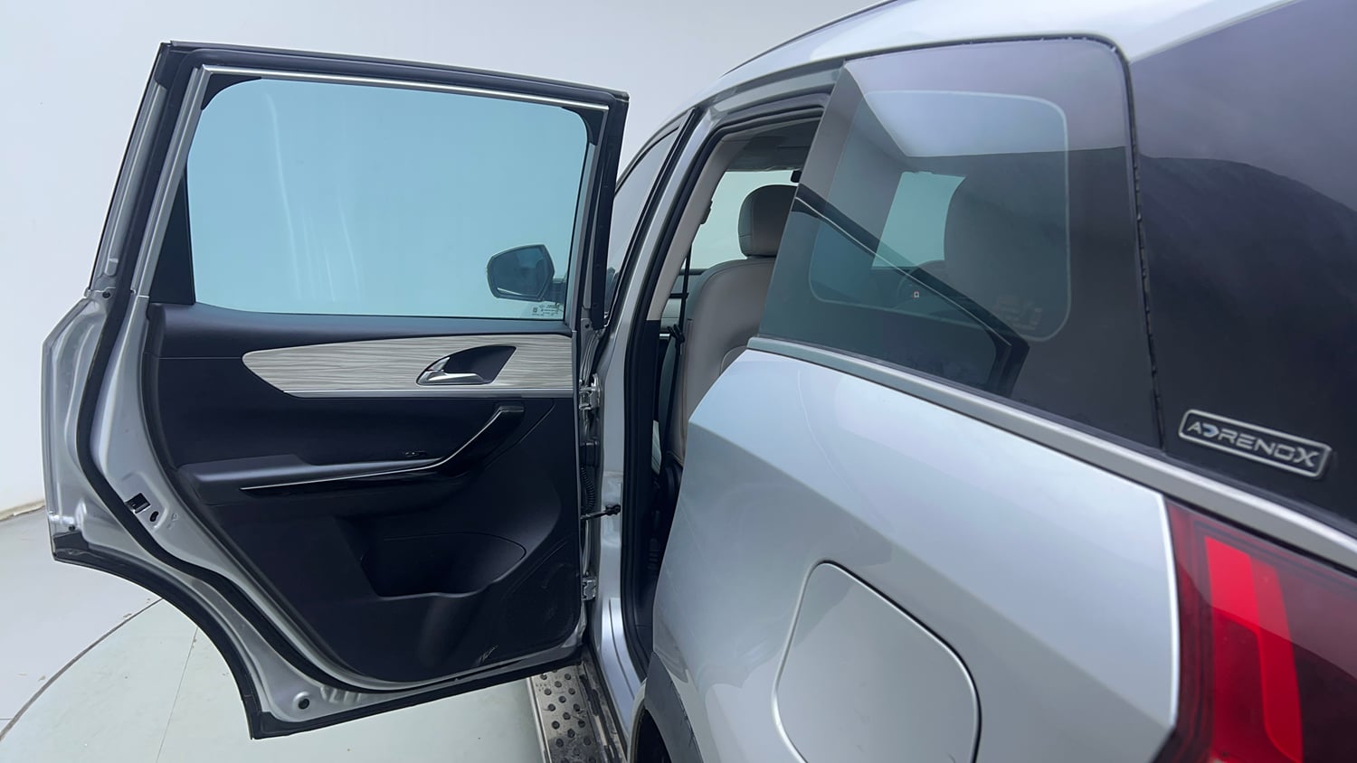 Used 2024 Mahindra XUV700 AX 7 Petrol AT Luxury Pack 7 STR Petrol Automatic interior LEFT REAR DOOR OPEN VIEW