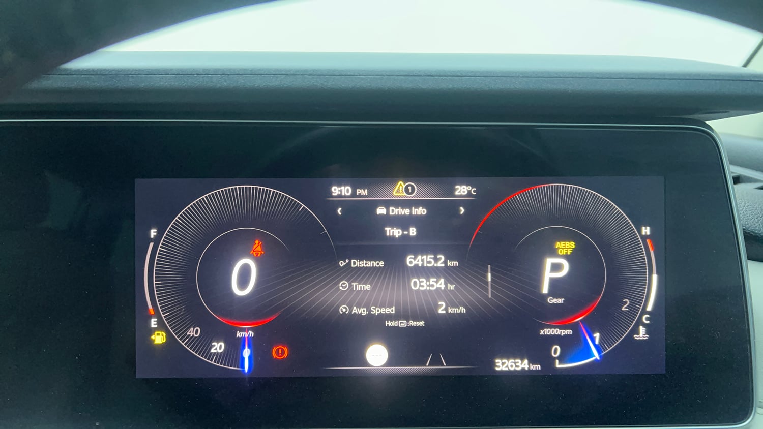Used 2024 Mahindra XUV700 AX 7 Petrol AT Luxury Pack 7 STR Petrol Automatic interior CLUSTERMETER VIEW