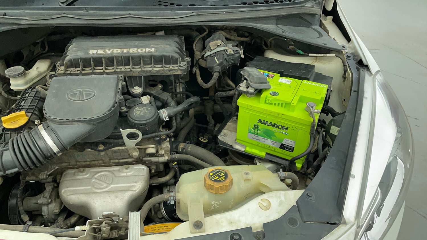 Used 2018 Tata Tiago Revotron XZ Petrol Manual engine ENGINE LEFT SIDE VIEW