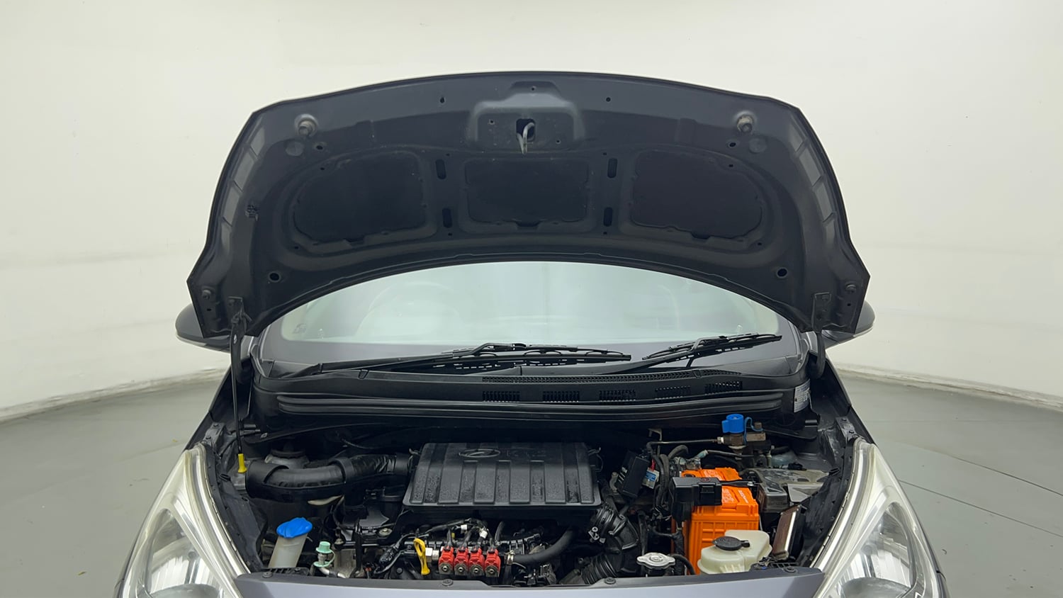 Used 2018 Hyundai Grand i10 Sportz 1.2 Kappa VTVT CNG (Outside Fitted) Cng Manual engine ENGINE & BONNET OPEN FRONT VIEW