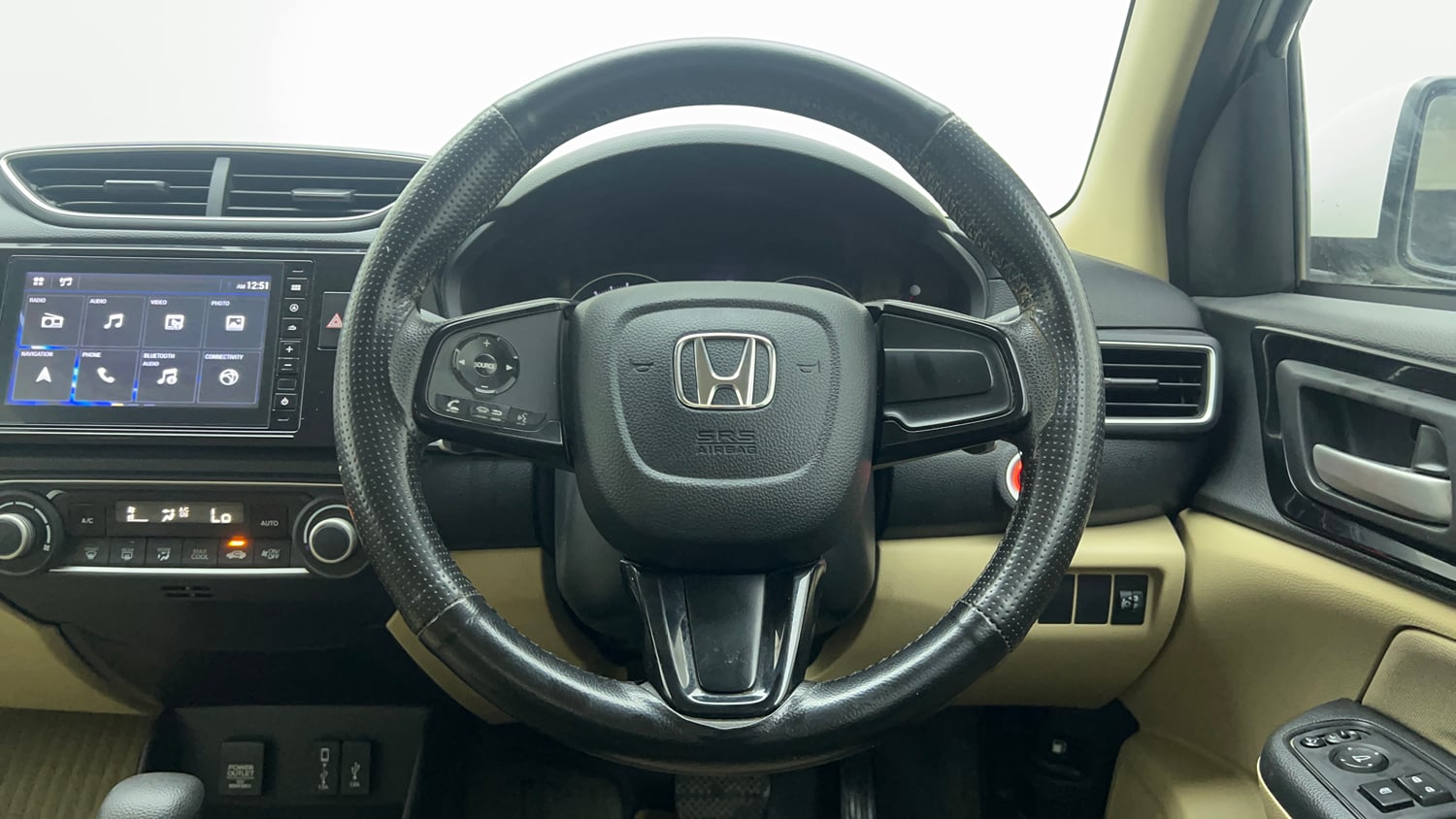 Used 2019 Honda Amaze 1.2 VX CVT Petrol Petrol Automatic interior STEERING VIEW