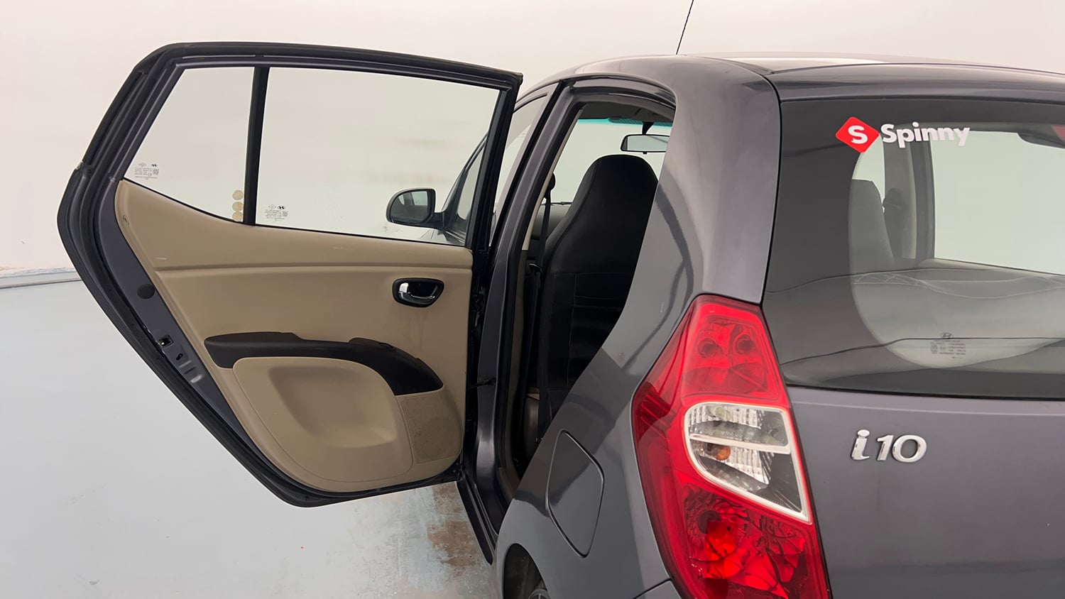 Used 2014 Hyundai i10 Sportz 1.1 iRDE2 Petrol Manual interior LEFT REAR DOOR OPEN VIEW