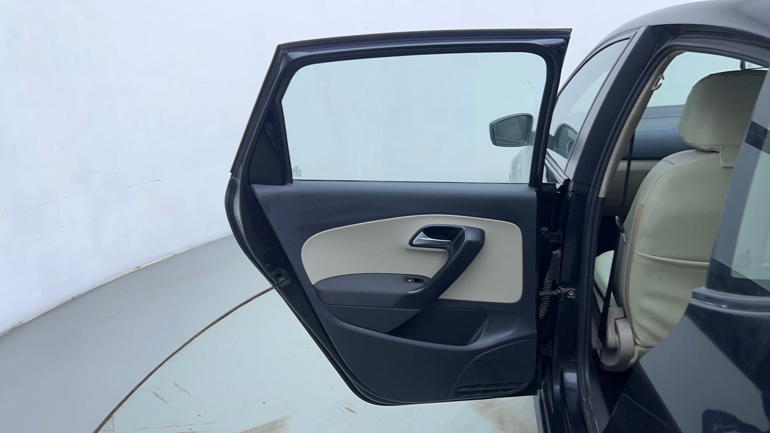 Used 2013 Volkswagen Polo Highline1.2L (P) Petrol Manual interior LEFT REAR DOOR OPEN VIEW