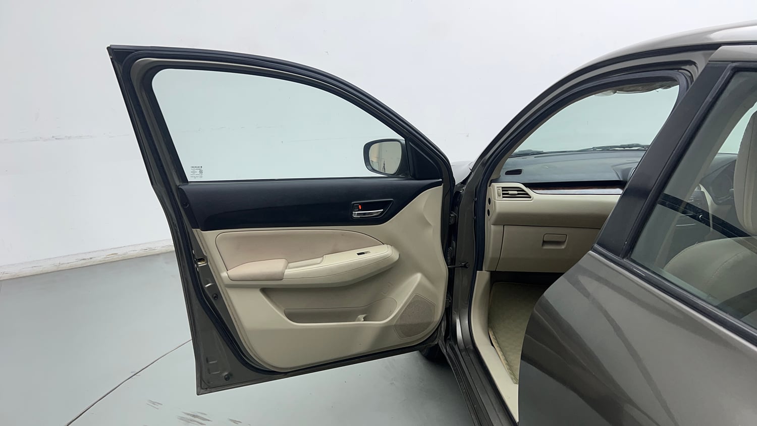 Used 2019 Maruti Suzuki Dzire VXi Petrol Manual interior LEFT FRONT DOOR OPEN VIEW