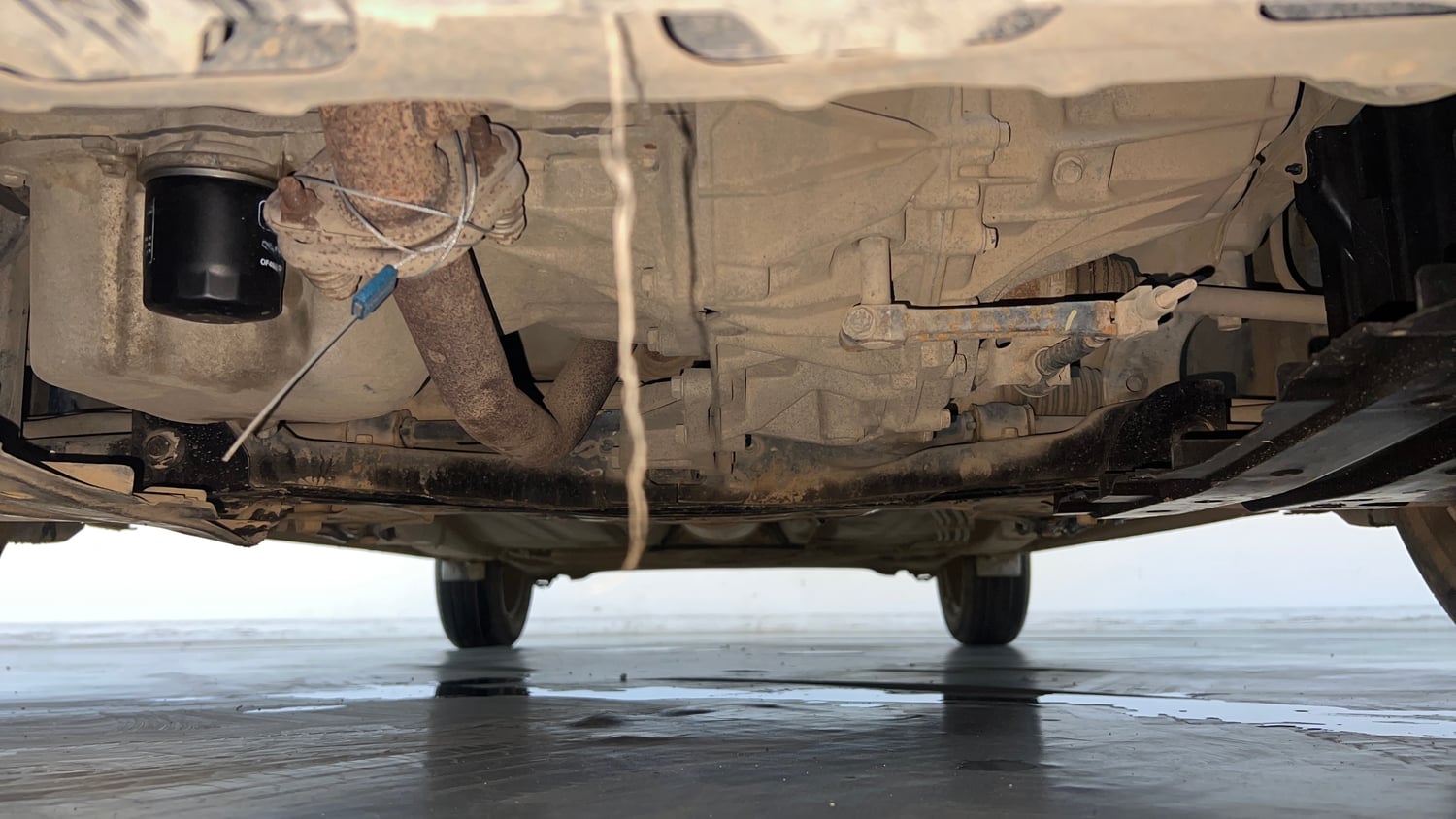 Used 2021 Maruti Suzuki Baleno Delta Petrol Manual extra FRONT LEFT UNDERBODY VIEW