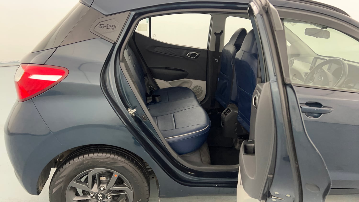 Used 2021 Hyundai Grand i10 Nios Sportz AMT 1.2 Kappa VTVT Petrol Automatic interior RIGHT SIDE REAR DOOR CABIN VIEW