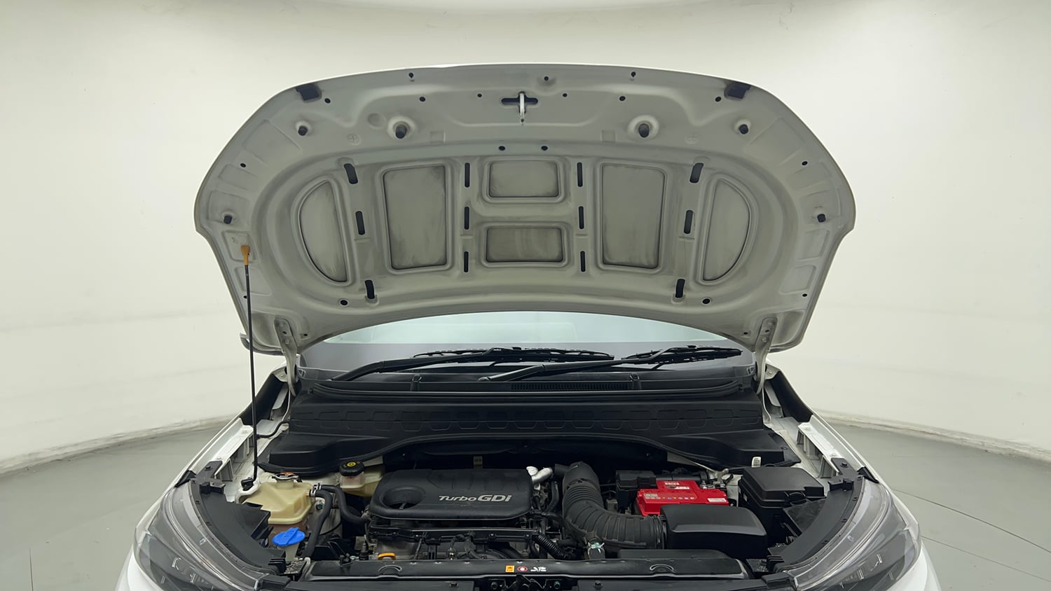 Used 2021 Kia Sonet GTX Plus 1.0 DCT Petrol Automatic engine ENGINE & BONNET OPEN FRONT VIEW