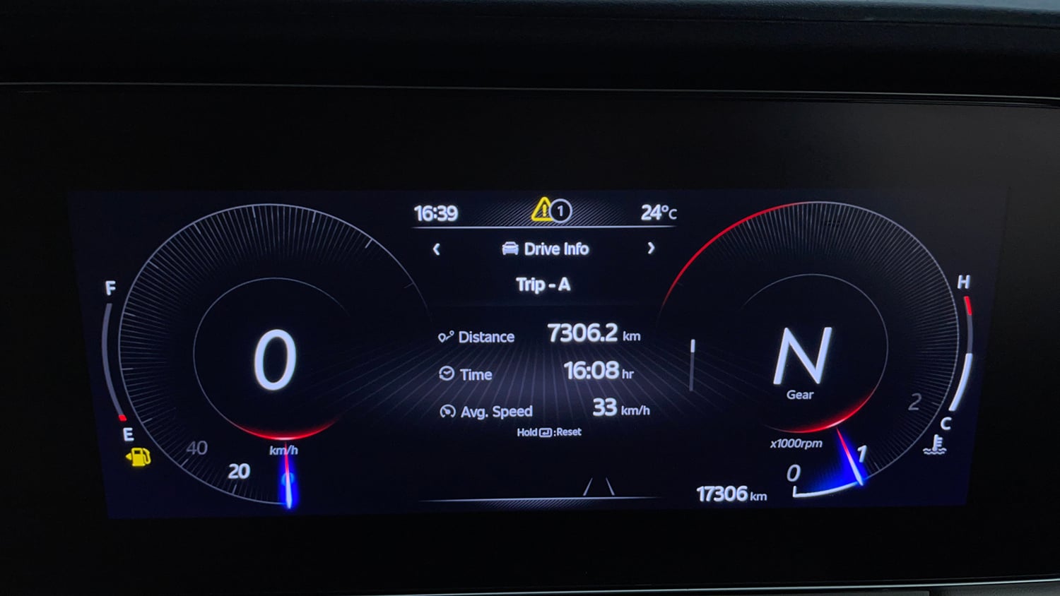 Used 2025 Mahindra XUV700 AX7 Petrol MT 7 STR Petrol Manual interior CLUSTERMETER VIEW