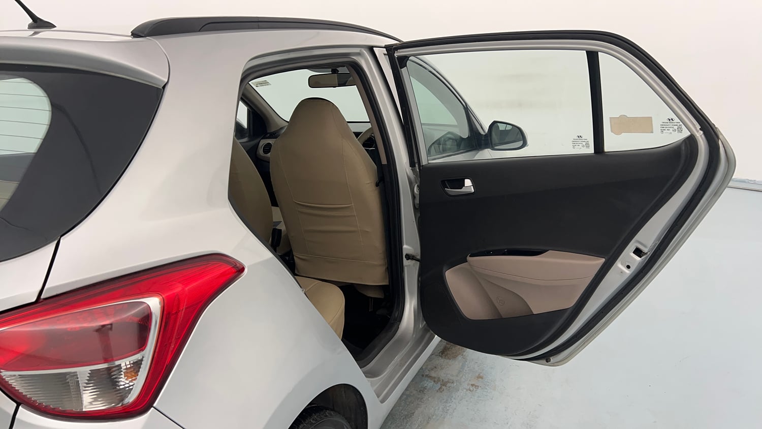 Used 2016 Hyundai Grand i10 Sportz 1.2 Kappa VTVT Petrol Manual interior RIGHT REAR DOOR OPEN VIEW