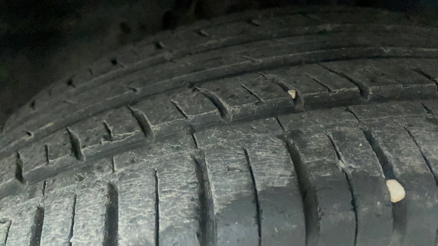 Used 2021 Tata Harrier XT Plus Dark Edition Diesel Manual tyres RIGHT FRONT TYRE TREAD VIEW