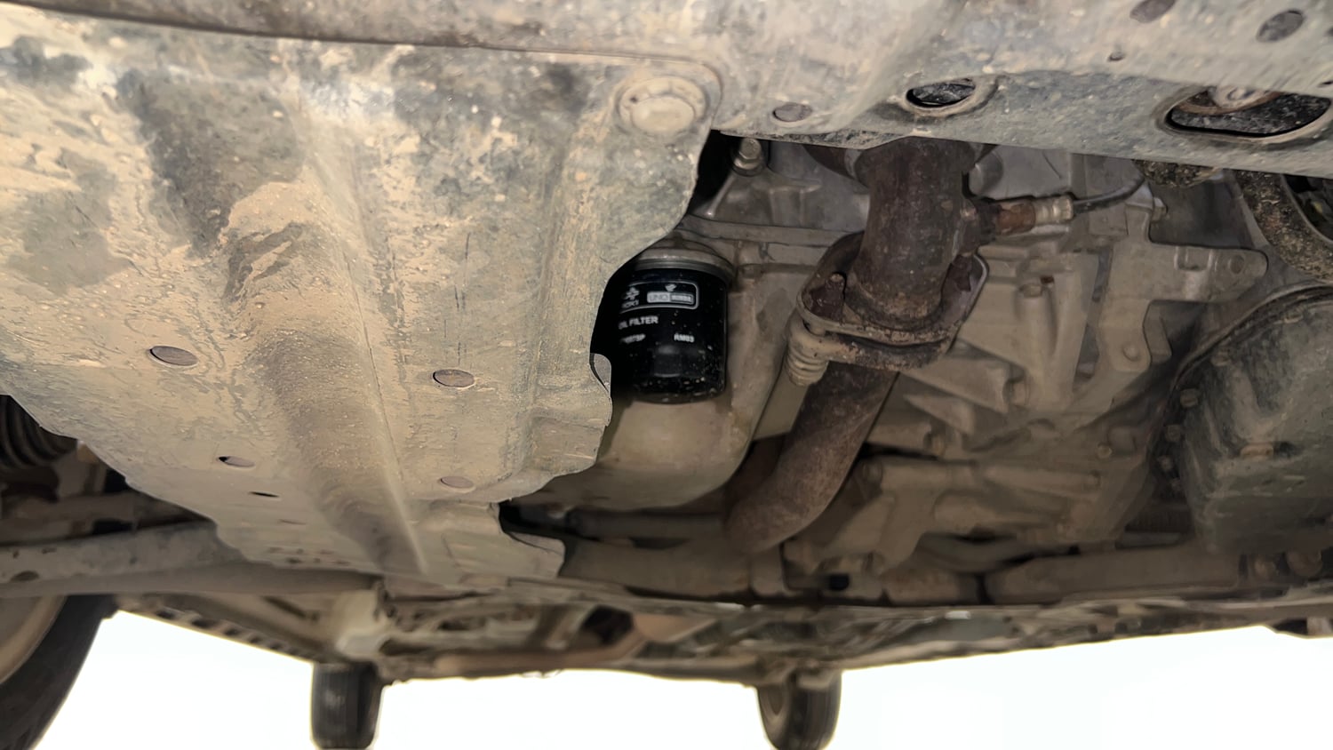 Used 2020 Maruti Suzuki XL6 Alpha AT Petrol Petrol Automatic extra FRONT LEFT UNDERBODY VIEW
