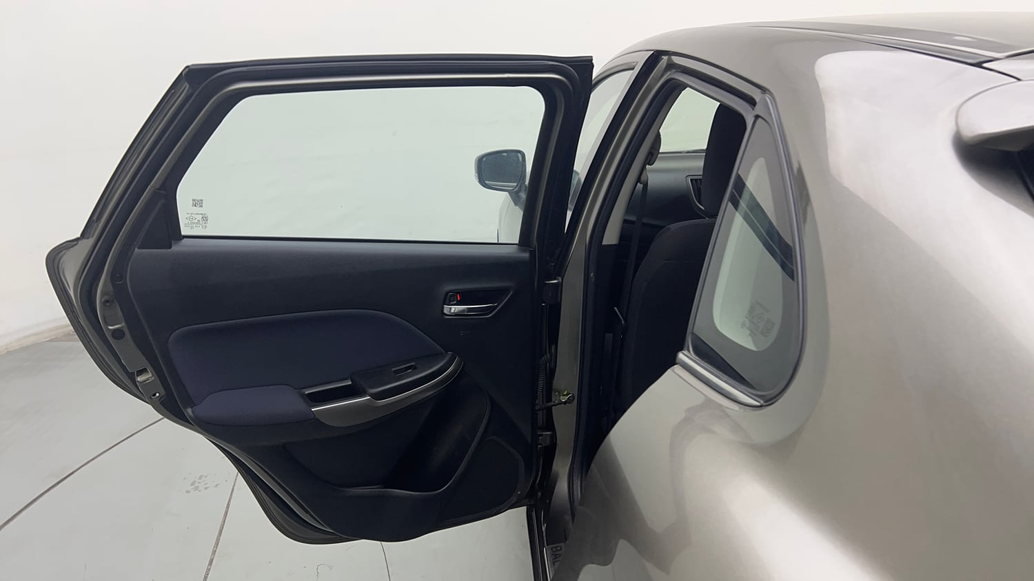 Used 2021 Maruti Suzuki Baleno Zeta Petrol Manual interior LEFT REAR DOOR OPEN VIEW
