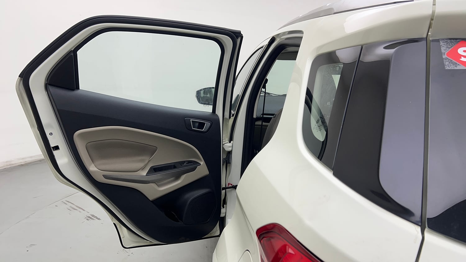 Used 2021 Ford EcoSport Titanium Plus 1.5L Ti-VCT AT Petrol Automatic interior LEFT REAR DOOR OPEN VIEW