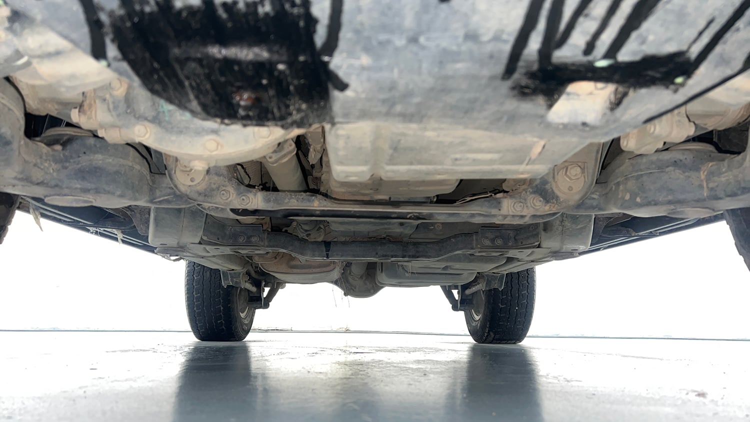 Used 2022 mahindra Thar LX Hard Top Diesel AT 4WD Diesel Automatic extra FRONT LEFT UNDERBODY VIEW