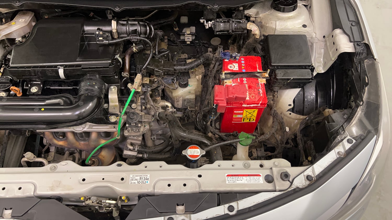 Used 2023 Toyota Glanza V AMT Petrol Automatic engine ENGINE LEFT SIDE VIEW