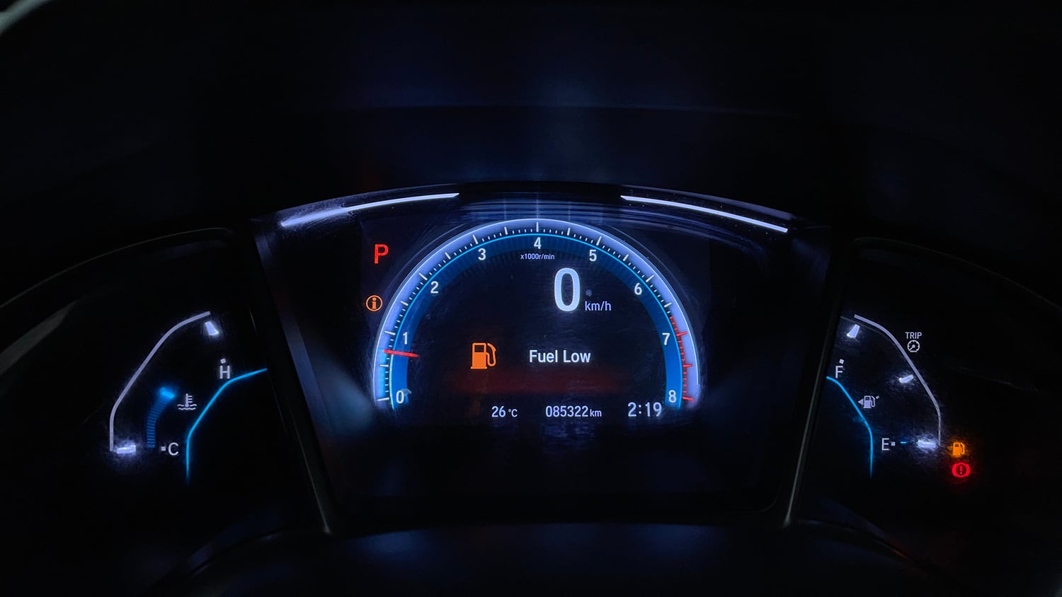 Used 2020 Honda Civic ZX CVT Petrol Petrol Automatic interior CLUSTERMETER VIEW