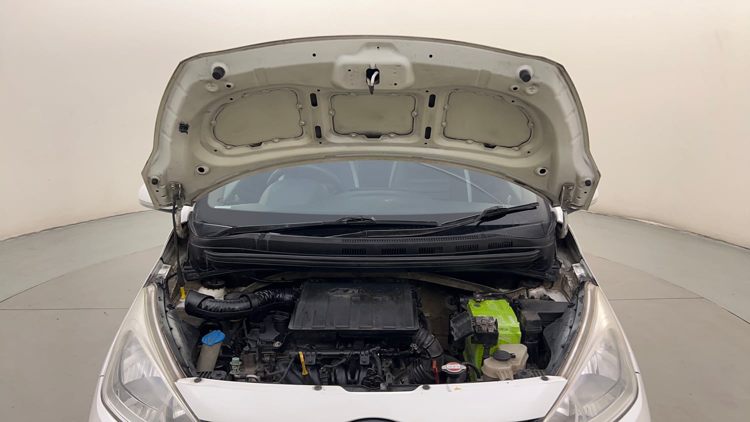 Used 2013 Hyundai Grand i10 Asta AT 1.2 Kappa VTVT Petrol Automatic engine ENGINE & BONNET OPEN FRONT VIEW
