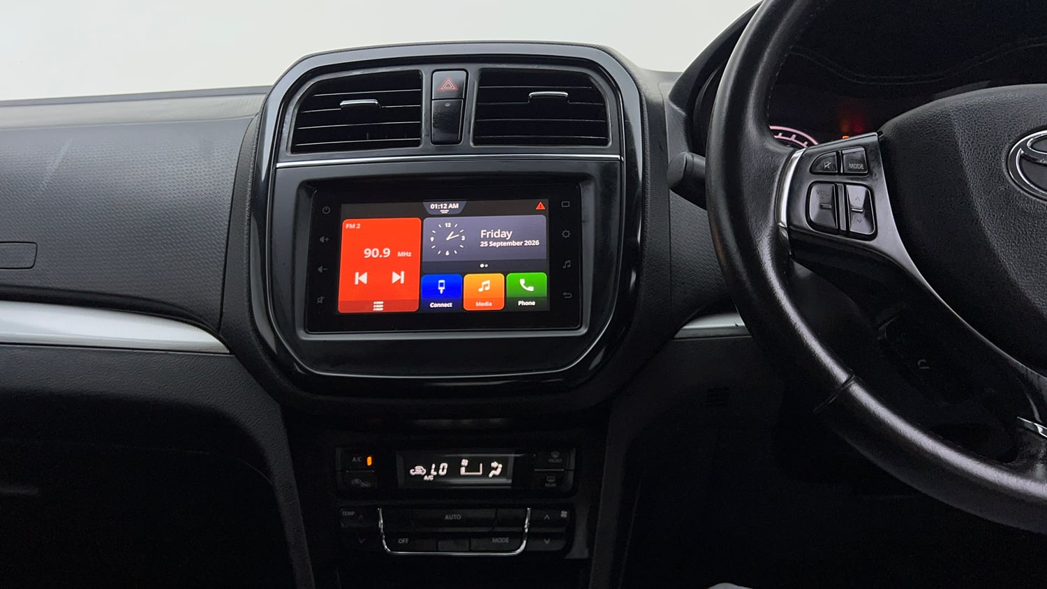Used 2022 Toyota Urban Cruiser Premium Grade MT Petrol Manual interior MUSIC SYSTEM & AC CONTROL VIEW