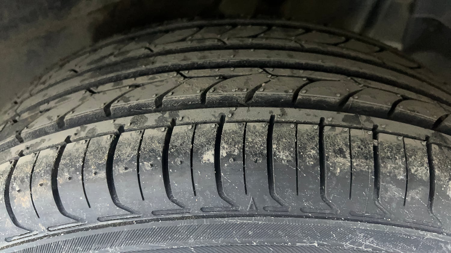 Used 2025 Tata Nexon Creative 1.2 Revotron Petrol 6MT Petrol Manual tyres LEFT REAR TYRE TREAD VIEW