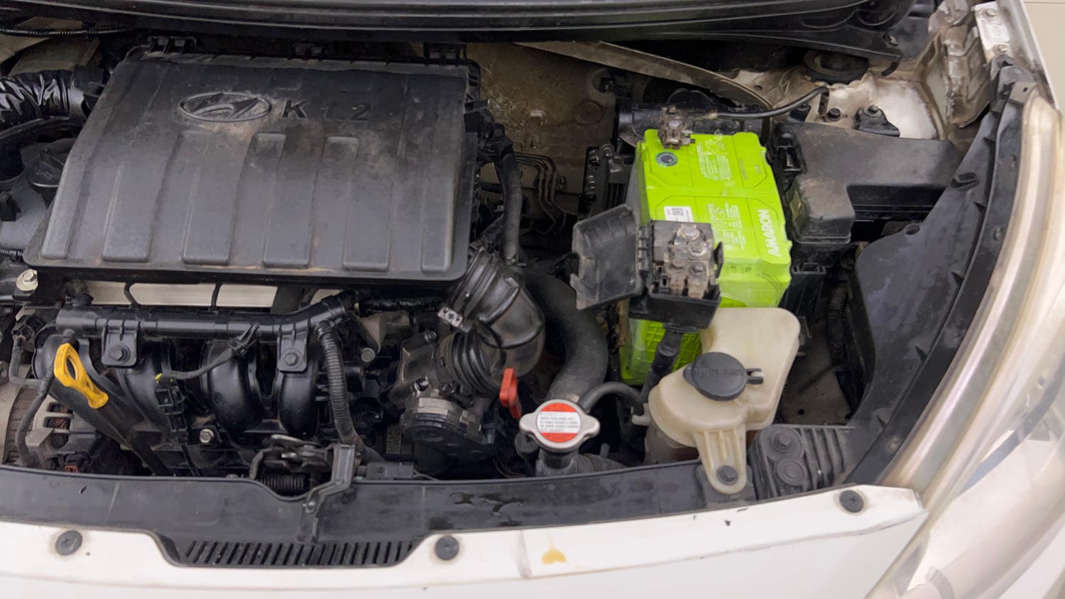 Used 2013 Hyundai Grand i10 Asta AT 1.2 Kappa VTVT Petrol Automatic engine ENGINE LEFT SIDE VIEW