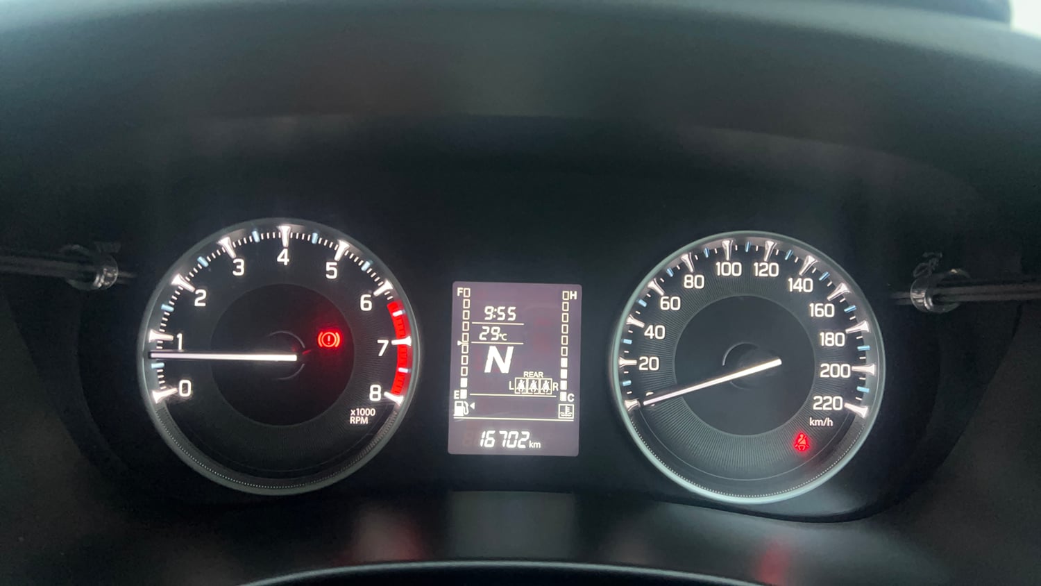 Used 2024 Maruti Suzuki Fronx Delta Plus 1.2L AGS Petrol Automatic interior CLUSTERMETER VIEW