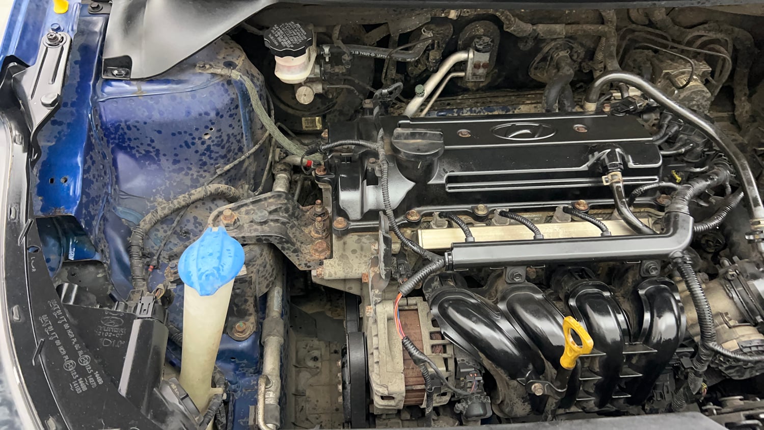 Used 2016 Hyundai Elite i20 Asta 1.2 (O) Petrol Manual engine ENGINE RIGHT SIDE VIEW